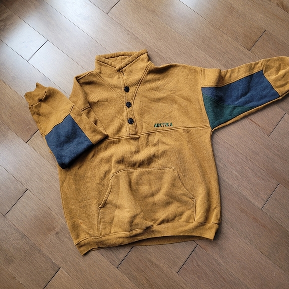Vintage button up collar sweatshirt - Picture 2 of 12